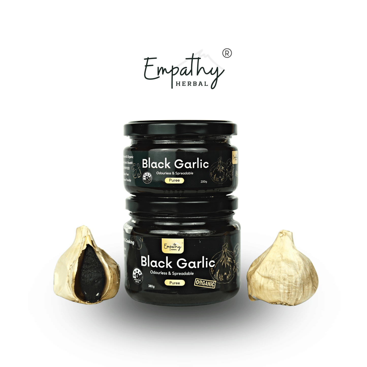black garlic puree