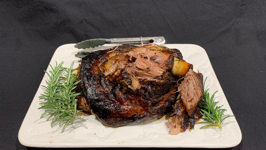 Black Garlic Lamb Shoulder Slow Cooked