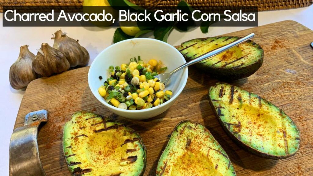 Charred Avocado and Black Garlic