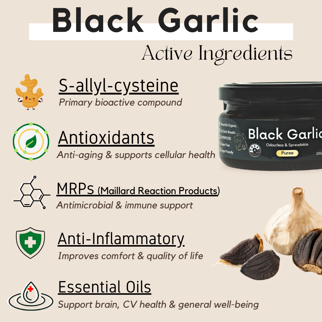 black garlic puree ingredient