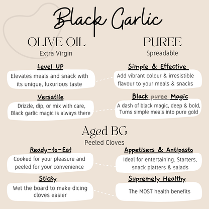 Black garlic product list