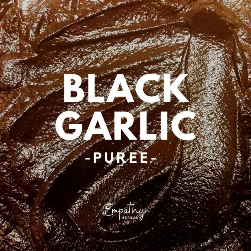 black garlic puree