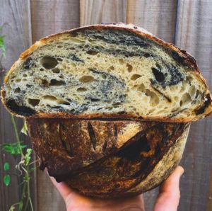 Black Garlic Sourdough Bread