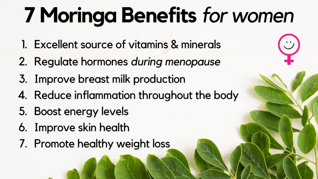 the benefits of moringa for females