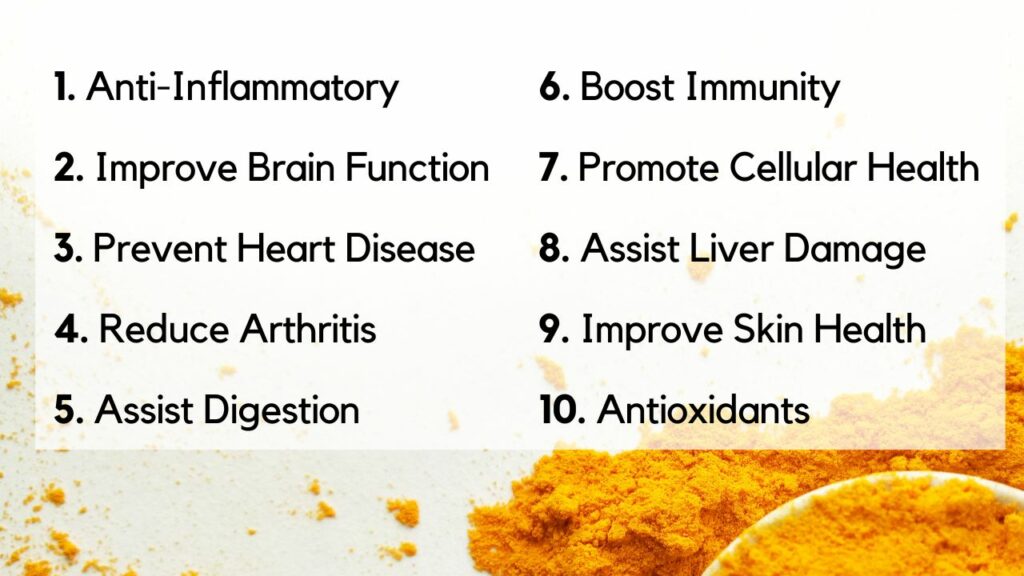 10 health benefits of turmeric