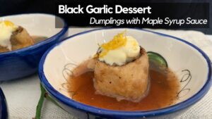 Black Garlic Dessert
